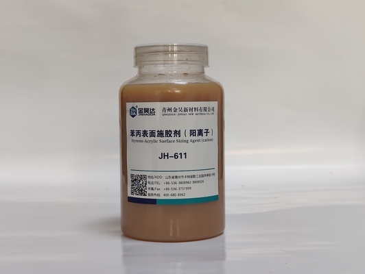 G/Cm3 di superficie acrilico dei prodotti d'imbozzimatura 1,2 - 1,3 dello stirene cationico stabile ad alta densità