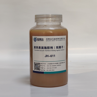 JH-611 Agente di dimensionamento cationico liquido della superficie a base di SAE per carta da imballaggio