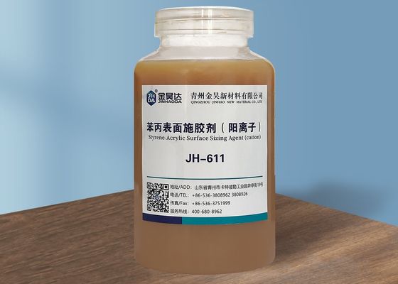Prezzo buono Prodotto d'imbozzimatura di superficie del contenuto di solidi di 30% Light Brown Liquid in linea