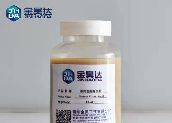 Prezzo buono Prodotto d'imbozzimatura di superficie cationico In Paper Industry di resistenza all'acqua 30% di JHDA in linea